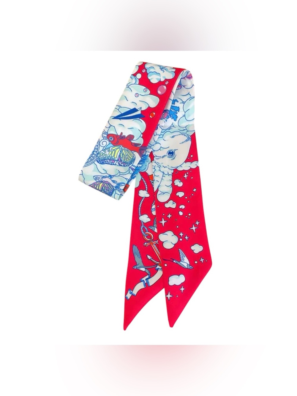 ✨HERMES. Twilly SUR MON NUAGE Pink Women's Scarf Muffler✨